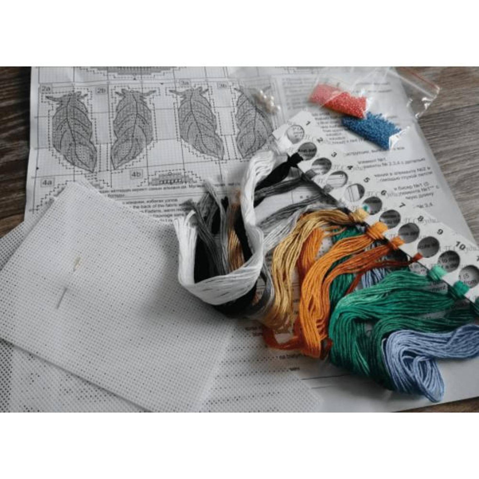 MP Studia Fox Ornament Plastic Canvas Counted Cross Stitch Kit